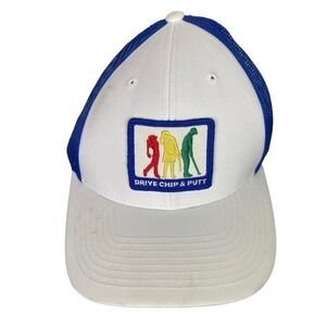 Golf Drive Chip Putt Hat White Adjustable Cap Embroidered Golfing Logo Men Women